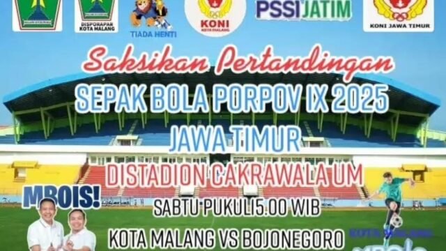 Pertandingan Sepak Bola Porprov 2025